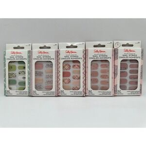 Sally Hansen Salon Effects Nail Polish‎ Strips Variety Bundle 5 Sets 32 Strips